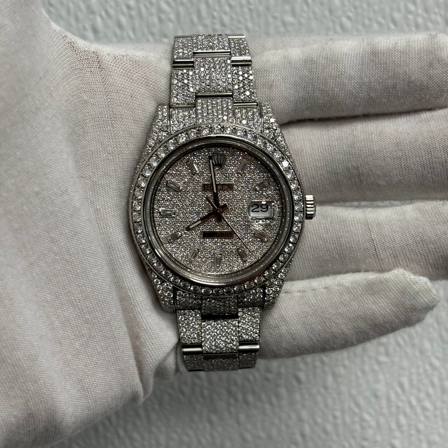 Rolex Datejust 41mm Pave Dial Watch Ref# 116300