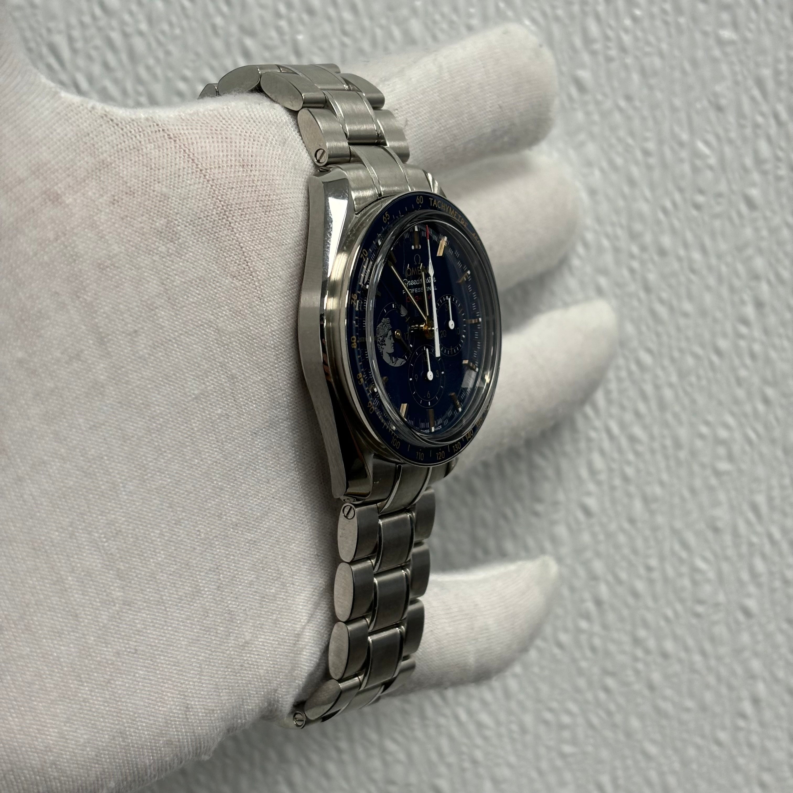 Omega Speedmaster 42mm White Dial Watch Ref# 311.30.42.30.03.001 - Happy Jewelers Fine Jewelry Lifetime Warranty