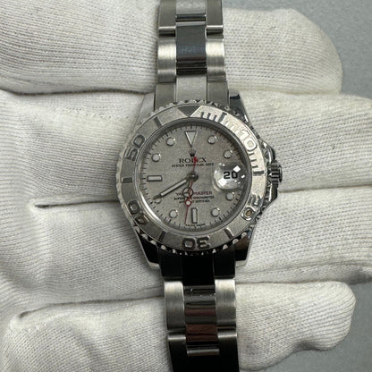 Rolex Lady Yacht Master 29mm Silver Dial Watch Ref# 169622 - Happy Jewelers Fine Jewelry Lifetime Warranty