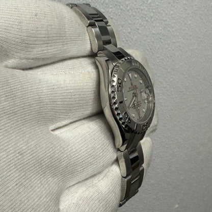 Rolex Lady Yacht Master 29mm Silver Dial Watch Ref# 169622 - Happy Jewelers Fine Jewelry Lifetime Warranty