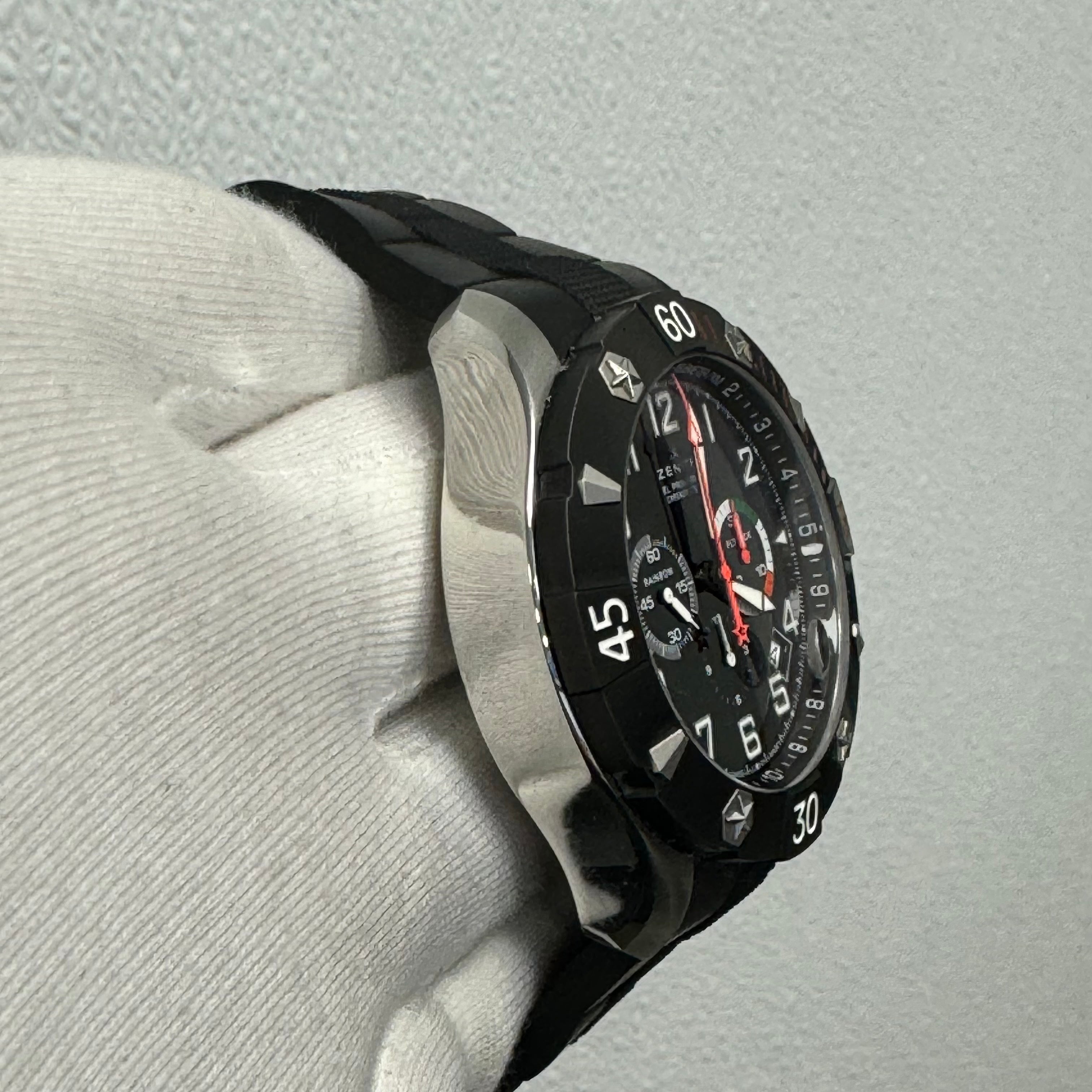 Zenith Defi Chronograph 46mm Black Dial Watch Ref# 03.0527.4000 - Happy Jewelers Fine Jewelry Lifetime Warranty