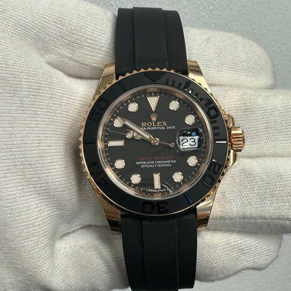 Rolex Yacht Master 40mm Black Dial Watch Ref# 116655 - Happy Jewelers Fine Jewelry Lifetime Warranty