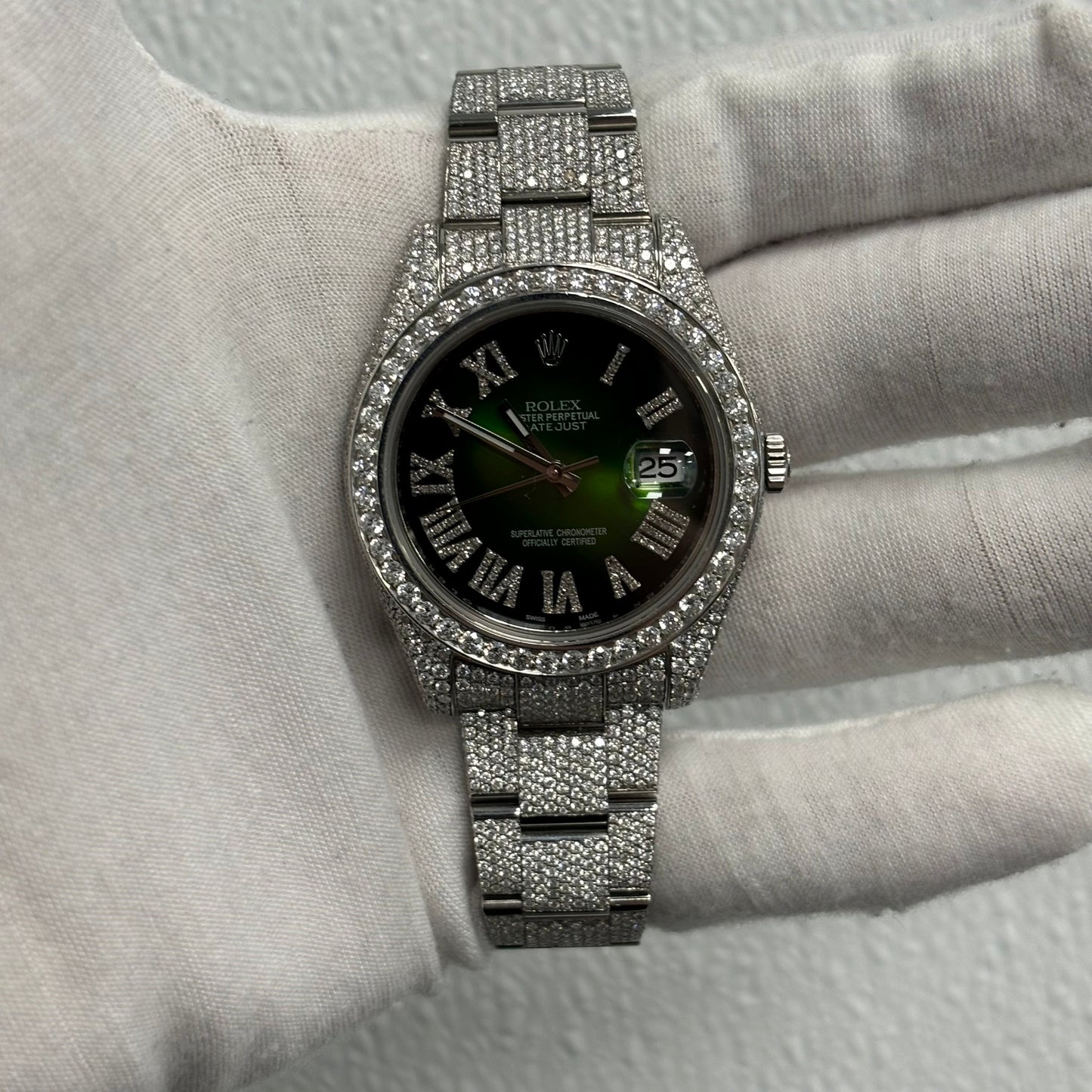 Rolex Datejust 41mm Green Dial Watch Ref# 116300