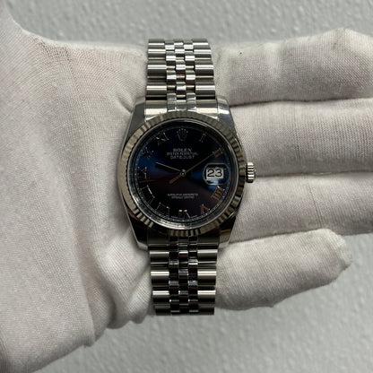 Rolex Datejust 36mm Blue Dial Watch Ref# 116234 - Happy Jewelers Fine Jewelry Lifetime Warranty