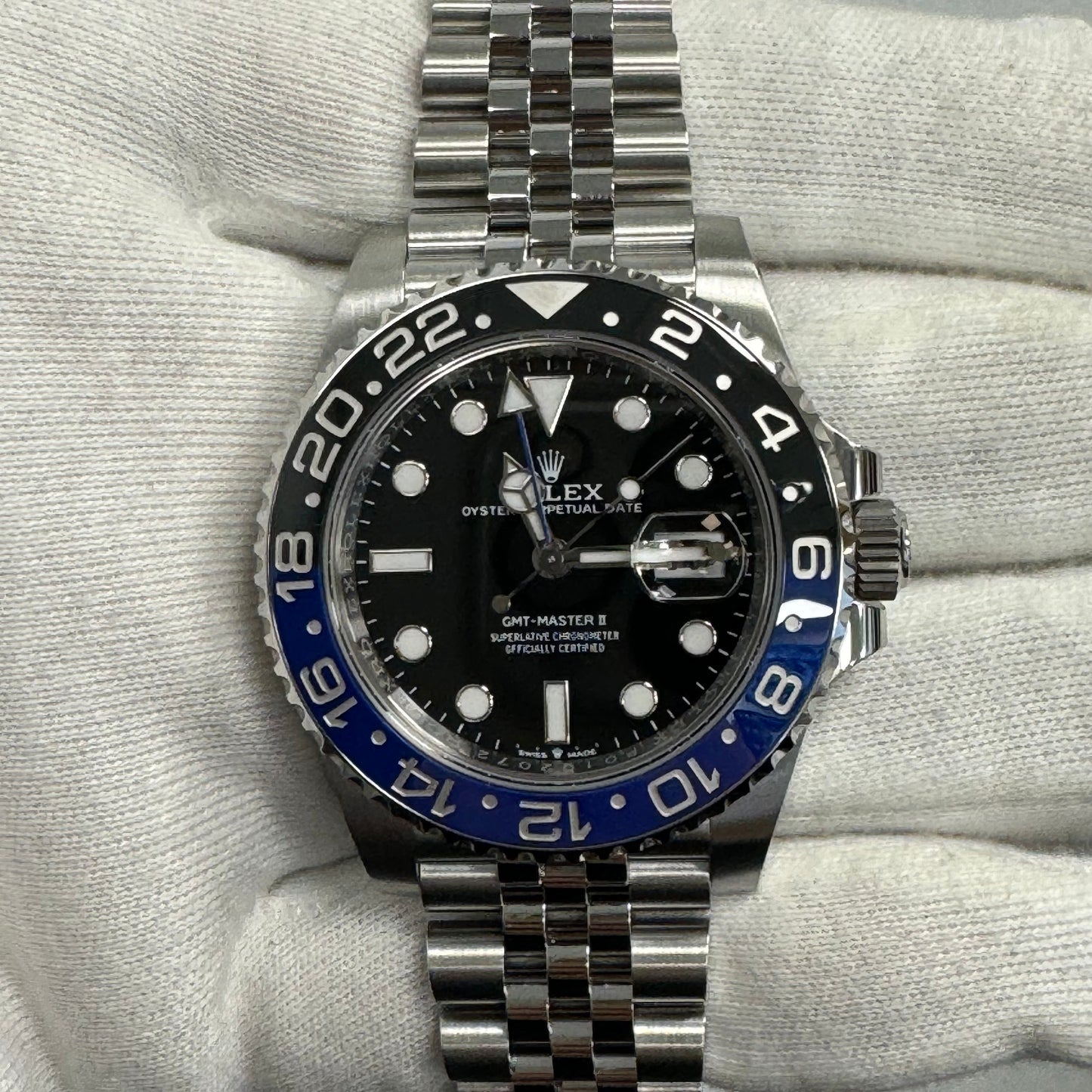 Rolex GMT-Master II 40mm Black Dial Watch Ref# 126710BLNR