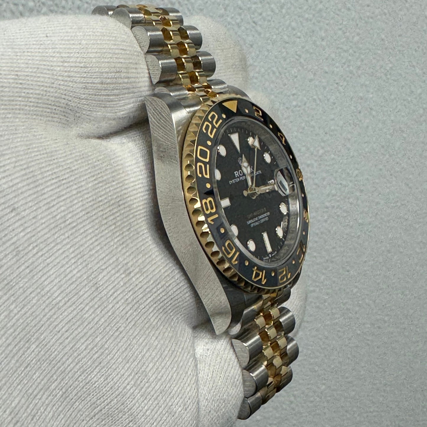 Rolex GMT-Master II 40mm Black Dial Watch Ref# 126713GRNR