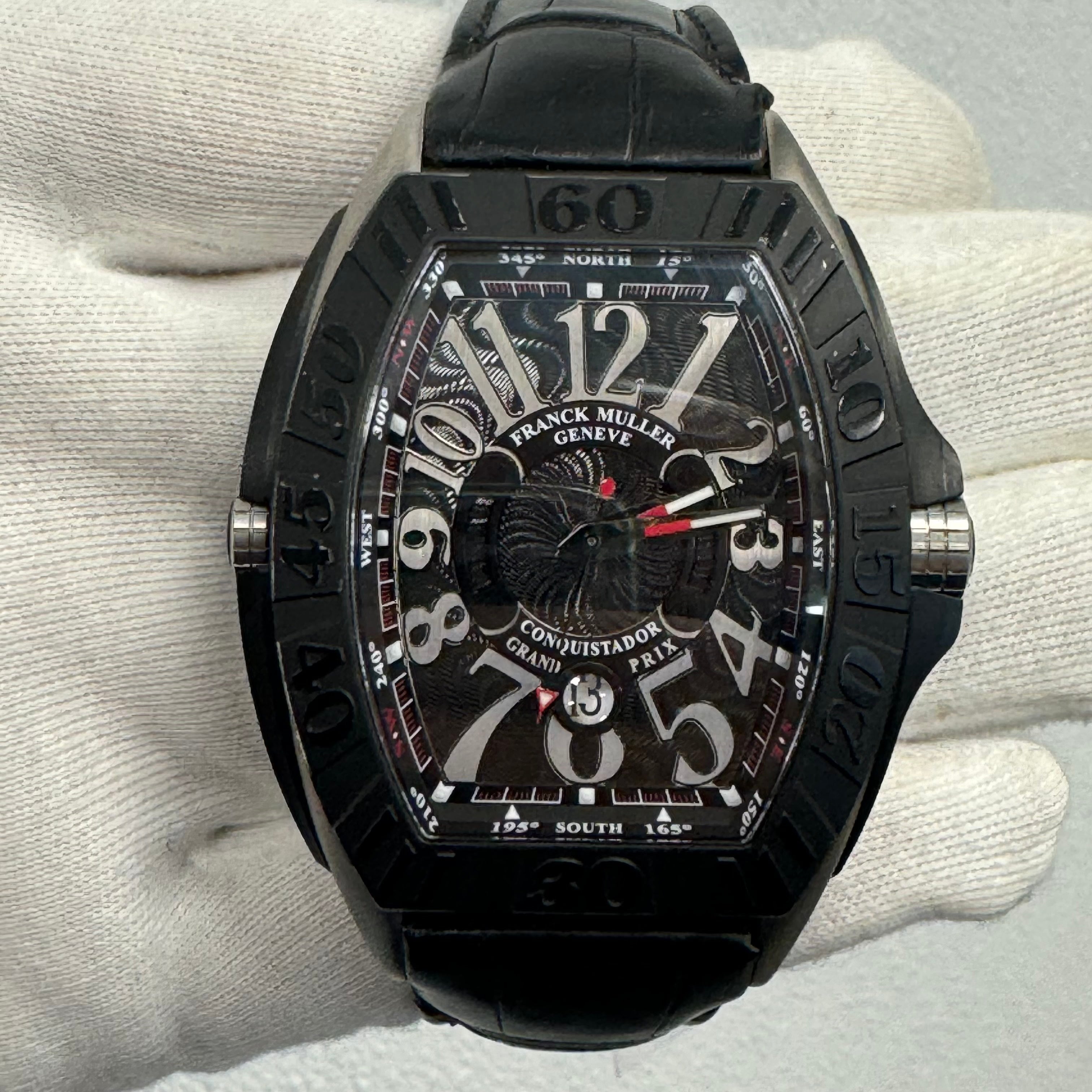 Franck Muller Grand Prix 48mm Black Dial Watch Ref# 9900 S C DT GP GTTB - Happy Jewelers Fine Jewelry Lifetime Warranty