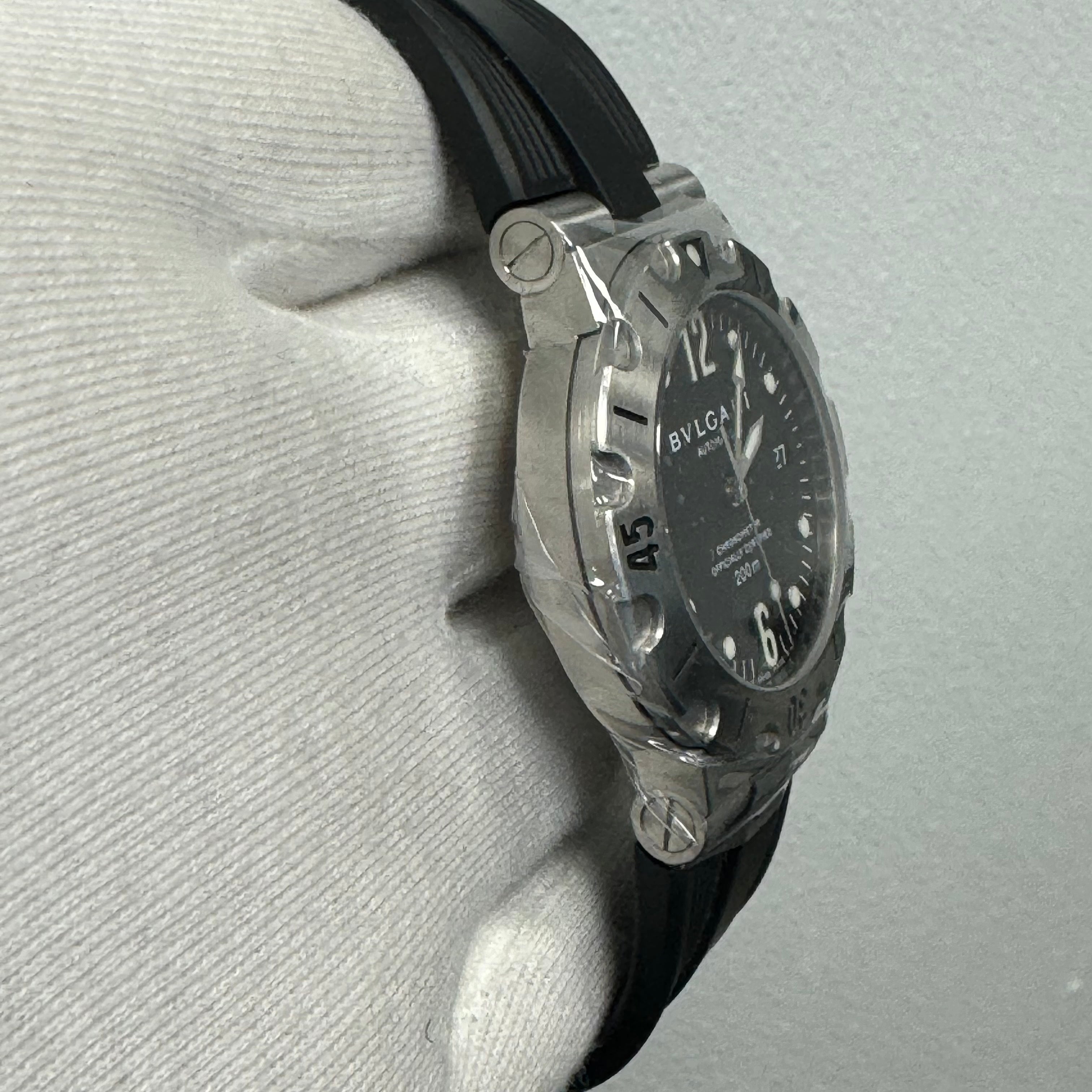 Bvlgari Scuba 38mm Black Dial Watch Ref# SD38S – Happy Jewelers