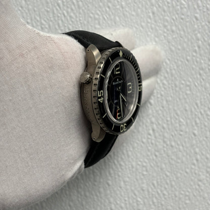 Blancpain Fifty Fathoms 48mm Black Dial Watch Ref# 50015-12B3052 - Happy Jewelers Fine Jewelry Lifetime Warranty