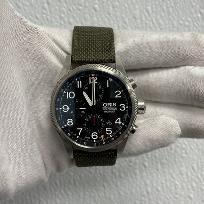 Oris Big Crown 44mm Black Dial Watch Ref# 01 677 7699 4164-07 - Happy Jewelers Fine Jewelry Lifetime Warranty