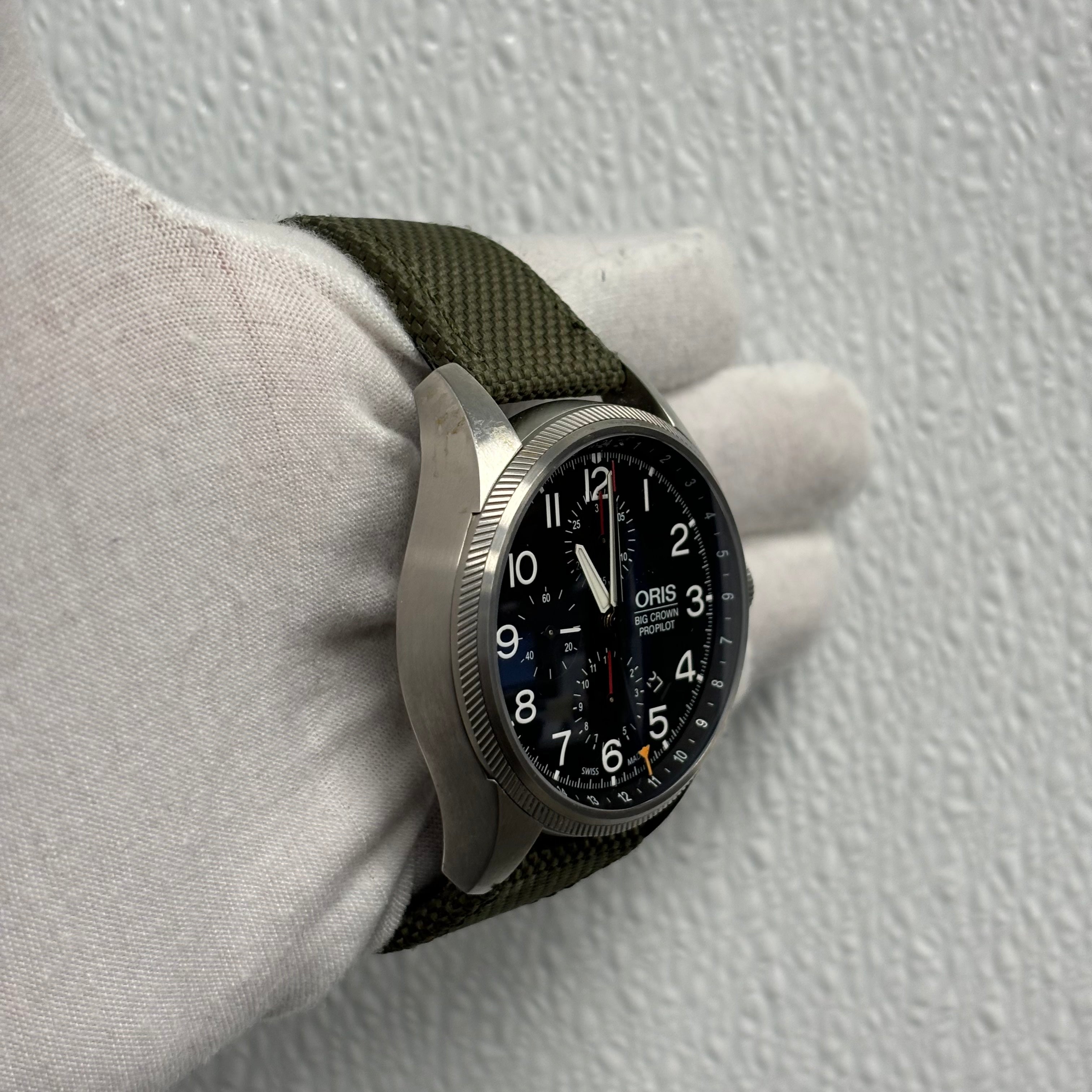 Oris Big Crown 44mm Black Dial Watch Ref# 01 677 7699 4164-07 - Happy Jewelers Fine Jewelry Lifetime Warranty