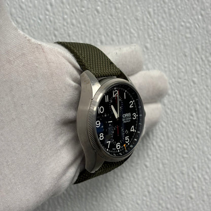 Oris Big Crown 44mm Black Dial Watch Ref# 01 677 7699 4164-07 - Happy Jewelers Fine Jewelry Lifetime Warranty