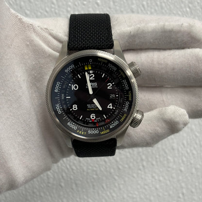 Oris Big Crown 47mm Black Dial Watch Ref# 01 733 7705 4134-SET - Happy Jewelers Fine Jewelry Lifetime Warranty