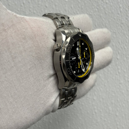 Omega Seamaster 44mm Black Dial Watch Ref# 212.30.44.50.01.002 - Happy Jewelers Fine Jewelry Lifetime Warranty