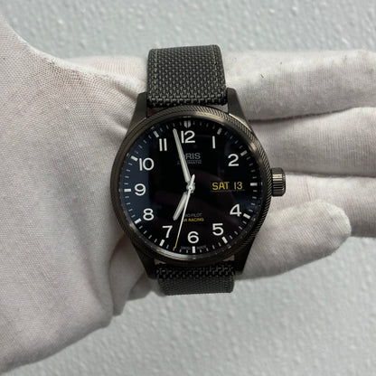 Oris Propilot 45mm Black Dial Watch Ref# 01 752 7698 4284-Set - Happy Jewelers Fine Jewelry Lifetime Warranty