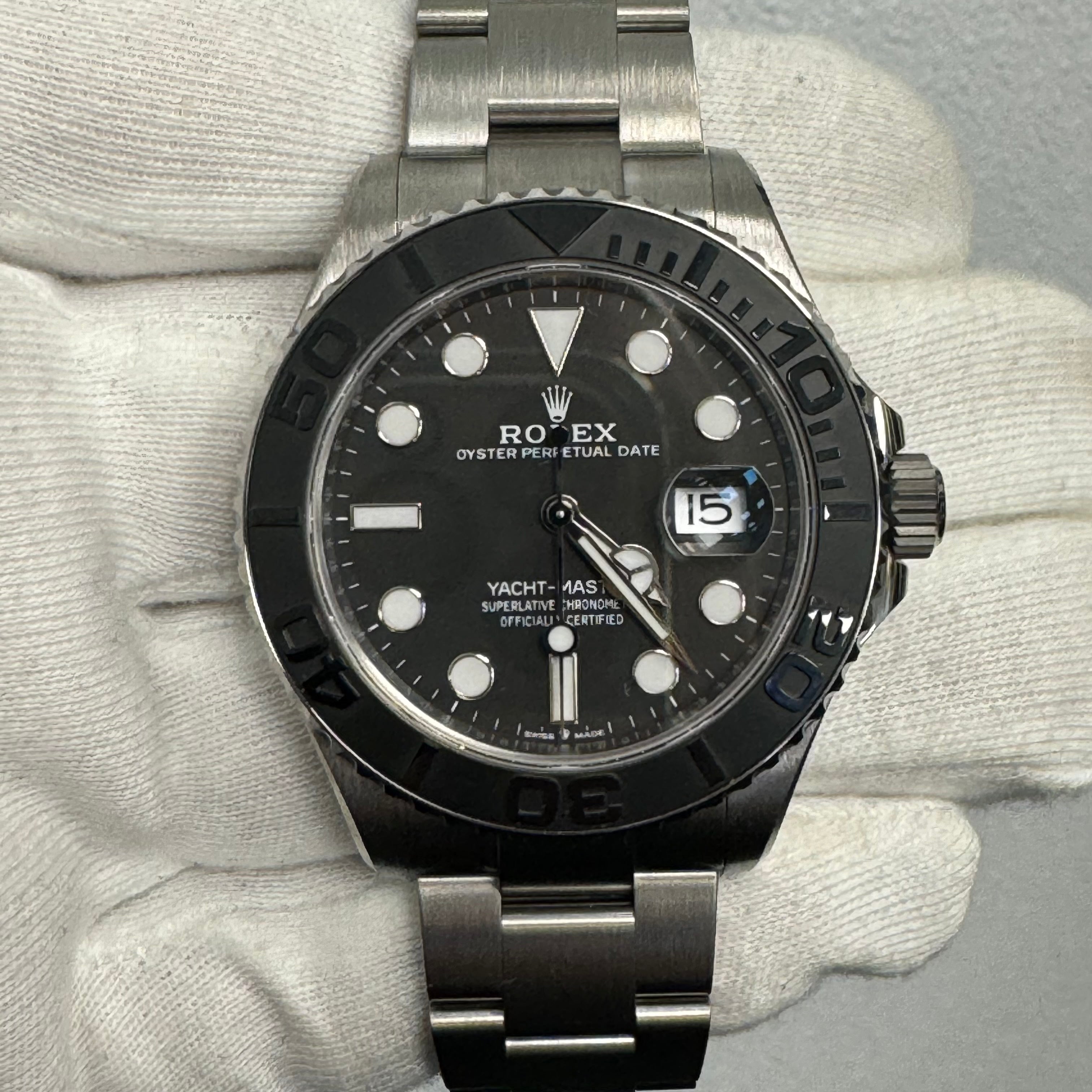 Rolex Yacht Master 42mm Black Dial Watch Ref# 226627 - Happy Jewelers Fine Jewelry Lifetime Warranty