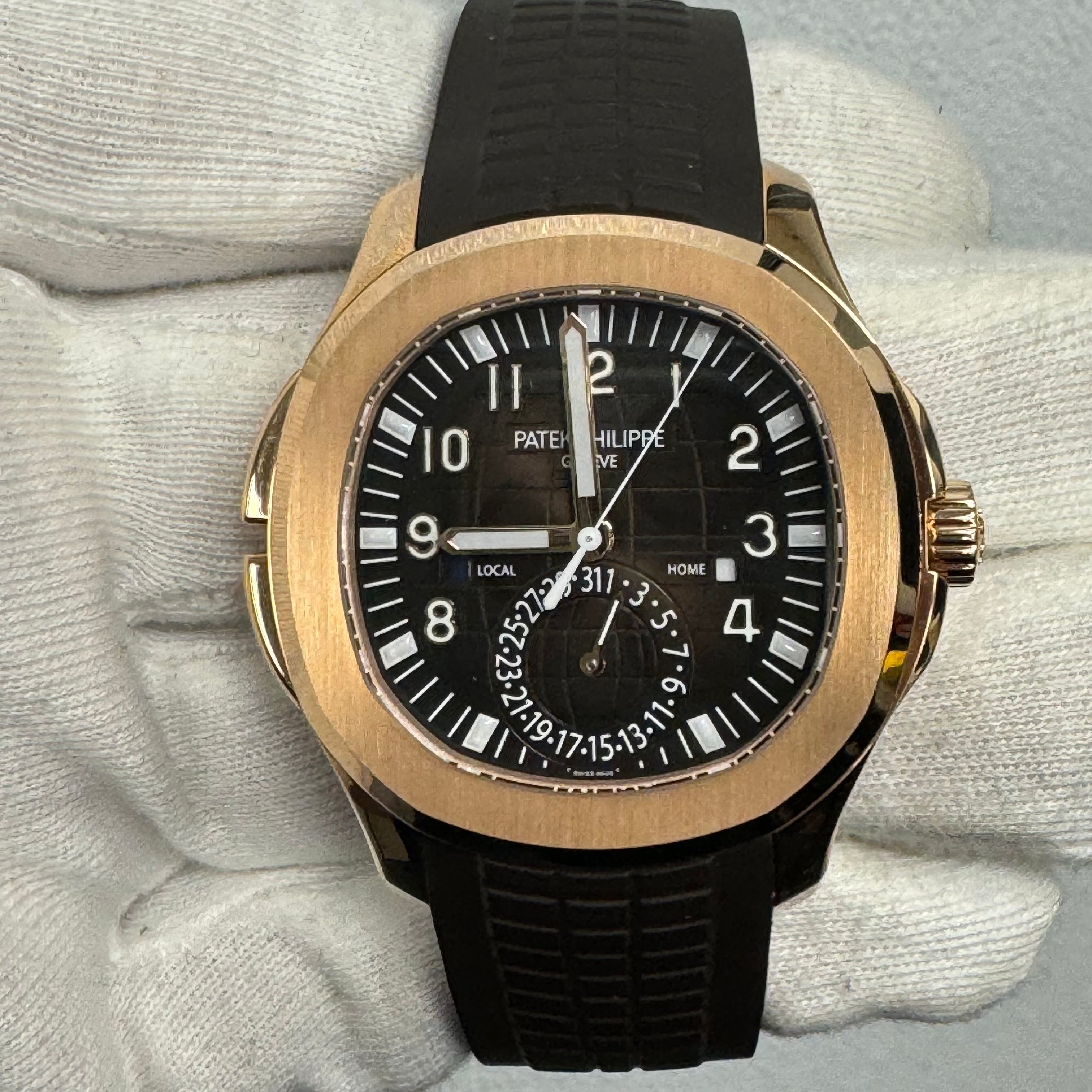Patek Philippe Aquanaut 40mm Brown Dial Watch Ref# 5164R - Happy Jewelers Fine Jewelry Lifetime Warranty
