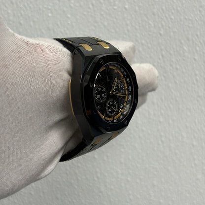 Audemars Piguet Royal Oak 43mm Black Dial Watch Ref# 26420CE.OO.A127CR.01 - Happy Jewelers Fine Jewelry Lifetime Warranty