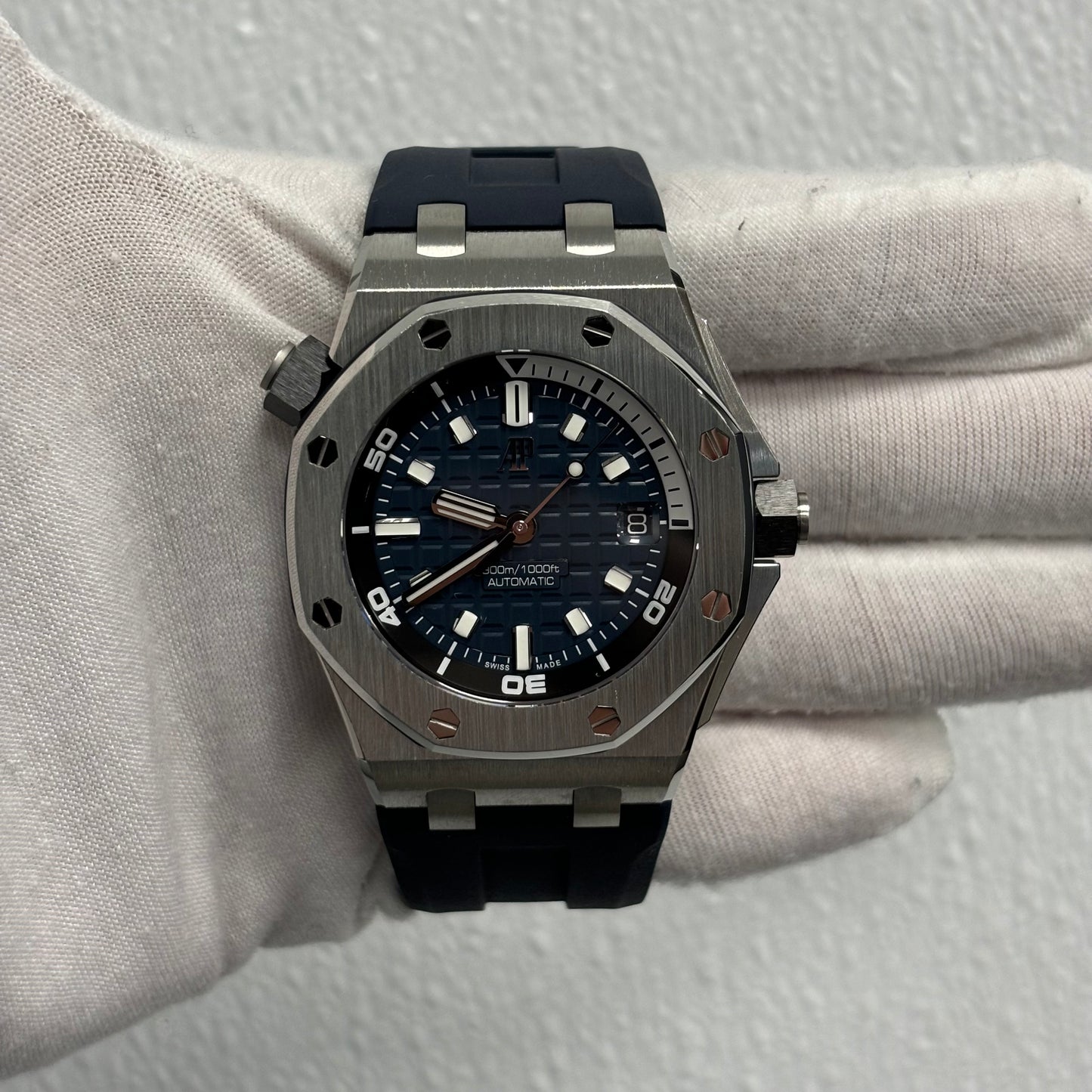 Audemars Piguet Royal Oak 42mm Blue Dial Watch Ref# 15720ST.OO.A027CA.01