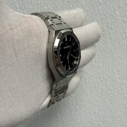 Audemars Piguet Royal Oak 41mm Black Dial Ref# 15500ST.OO.1220ST.03 - Happy Jewelers Fine Jewelry Lifetime Warranty