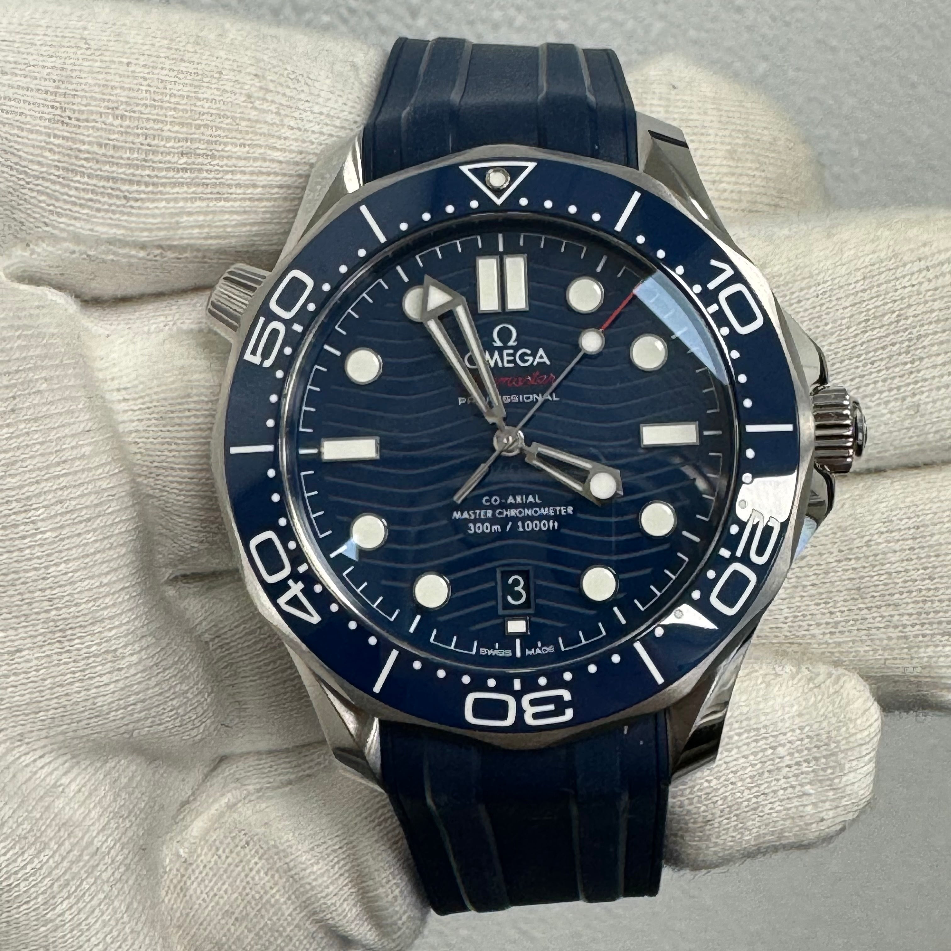 Omega Seamaster 42mm Blue Dial Ref# 210.32.42.20.03.001 - Happy Jewelers Fine Jewelry Lifetime Warranty