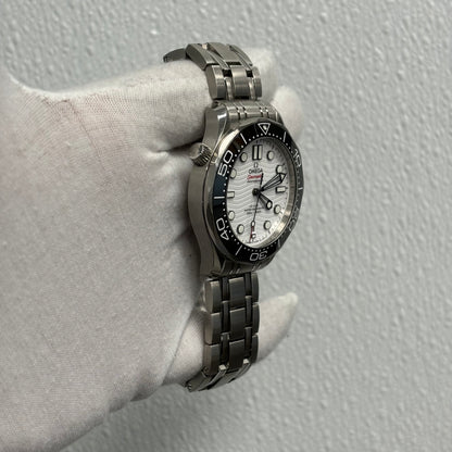 Omega Seamaster 42mm White Dial Ref# 210.30.42.20.04.001 - Happy Jewelers Fine Jewelry Lifetime Warranty