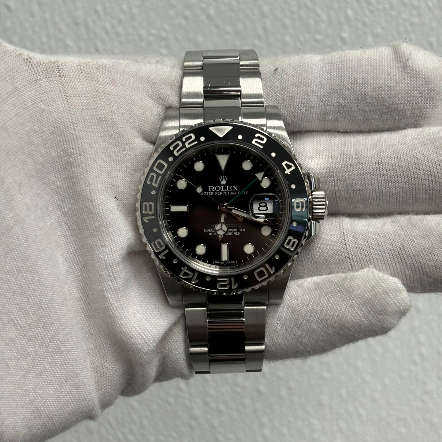 Rolex GMT-Master II 40mm Black Dial Watch Reference# 116710