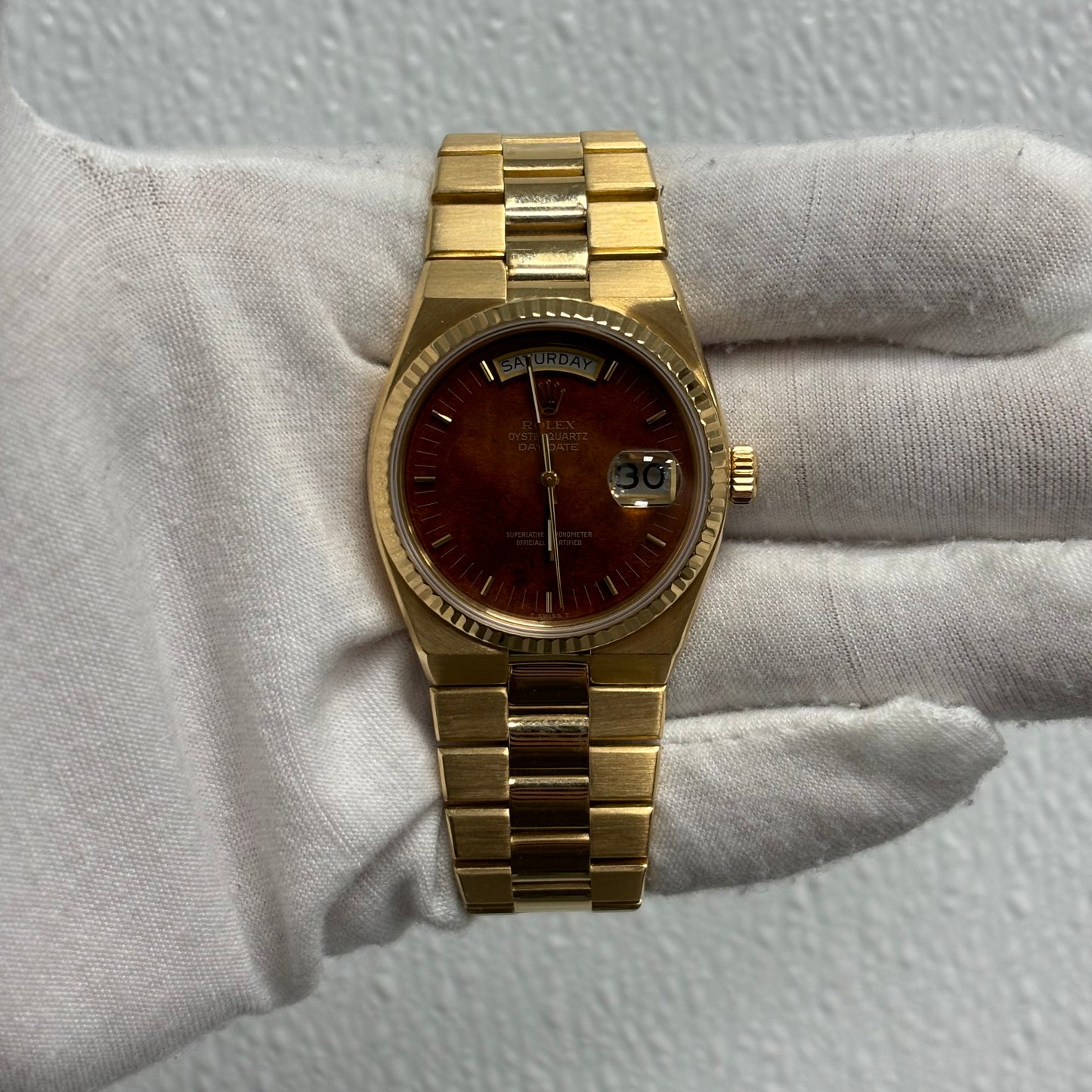 Rolex Day-Date 46mm Wood Dial Watch Ref# 19018