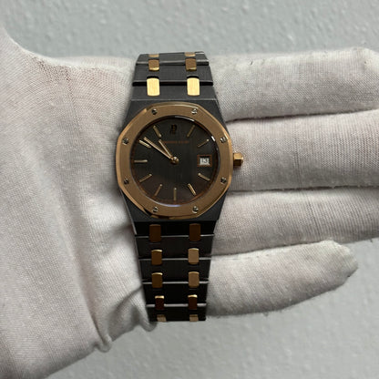 Audemars Piguet Royal Oak 33mm Grey Stick Dial Watch Ref# 56175TR - Happy Jewelers Fine Jewelry Lifetime Warranty