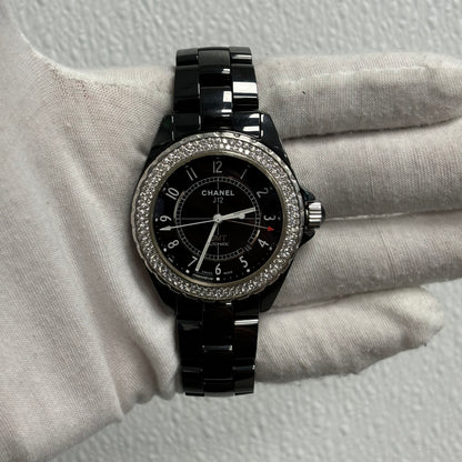 Chanel J12 41mm Black Dial Watch Ref# H3101 - Happy Jewelers Fine Jewelry Lifetime Warranty