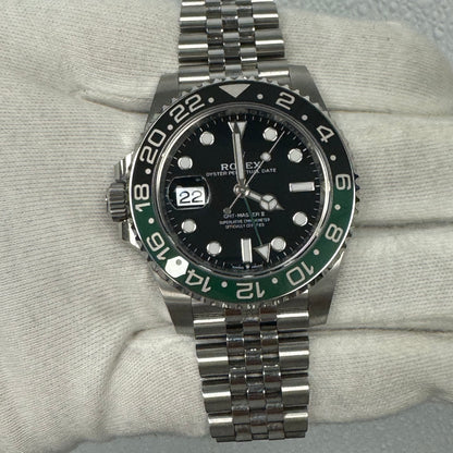 Rolex GMT Master II Stainless Steel 40mm Black Dot Dial Watch Reference# 126720VTNR - Happy Jewelers Fine Jewelry Lifetime Warranty