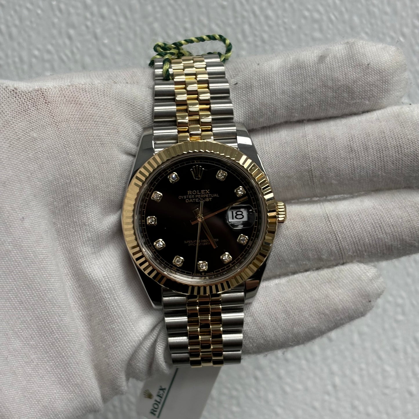 Datejust 41 two tone black dial best sale