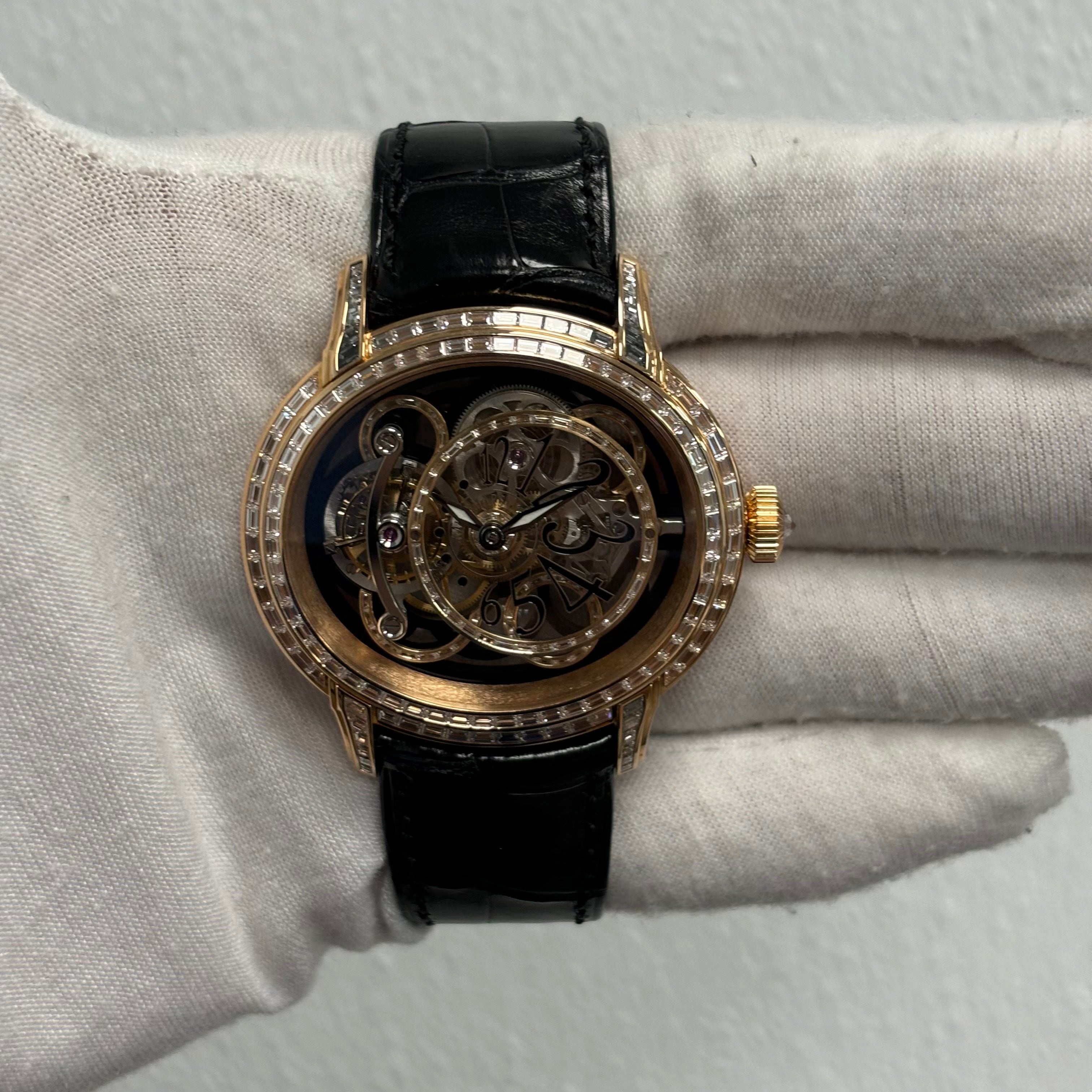 Audemars Piguet Millenary 45mm Skeleton Dial Ref# 26381OR.ZZ.D102CR.01 - Happy Jewelers Fine Jewelry Lifetime Warranty