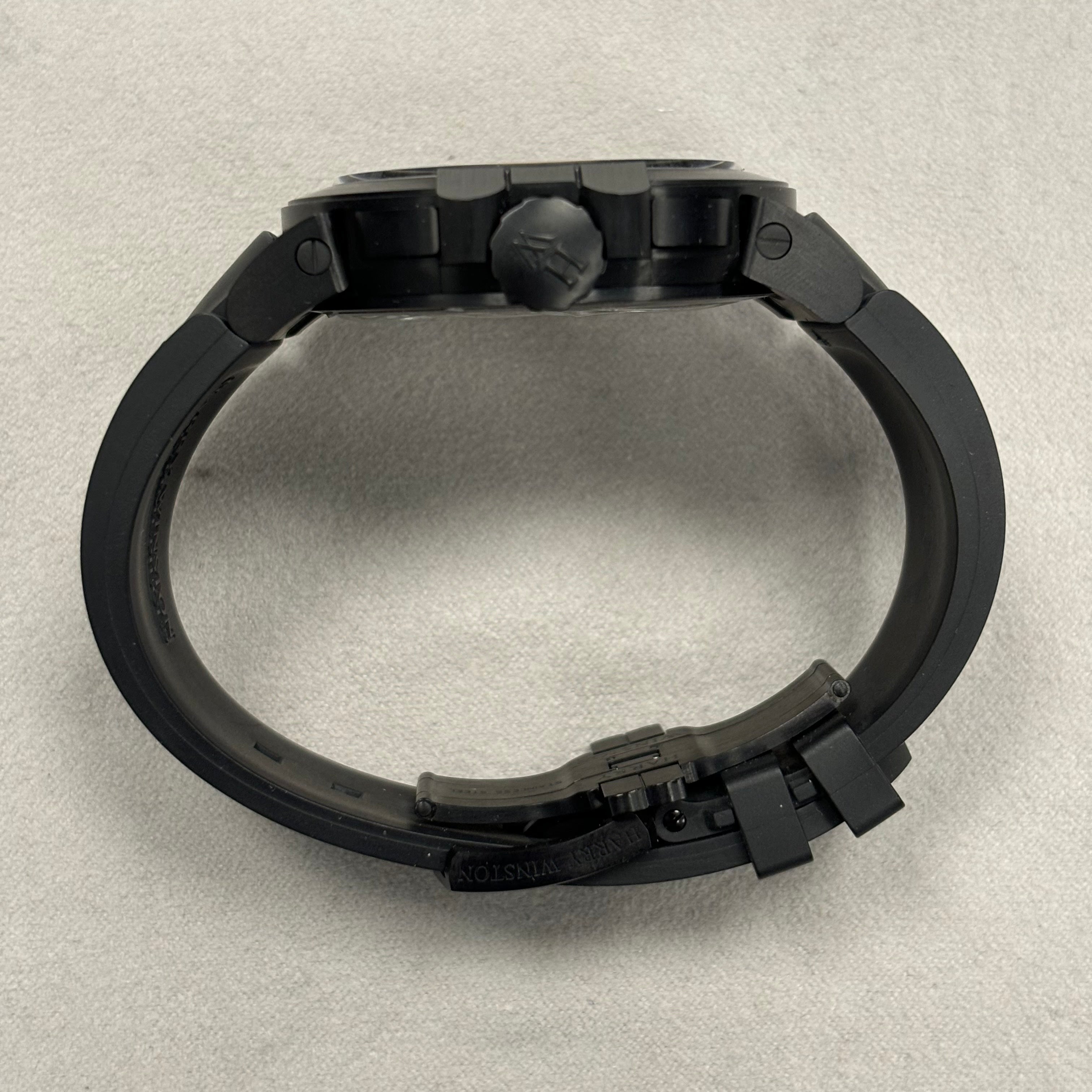 Harry Winston Ocean 44mm Black Dial Watch Ref# OCEATZ44ZZ007 - Happy Jewelers Fine Jewelry Lifetime Warranty