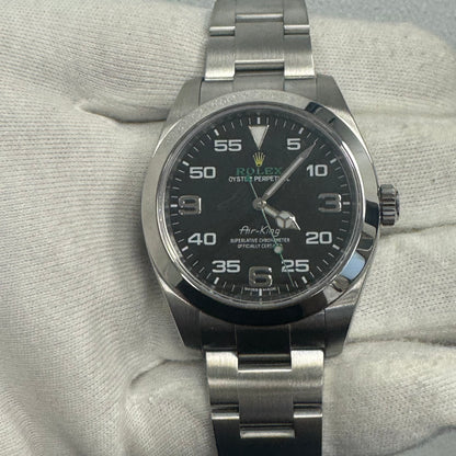 Rolex Air King 40mm Black Dial Watch Ref# 116900 - Happy Jewelers Fine Jewelry Lifetime Warranty