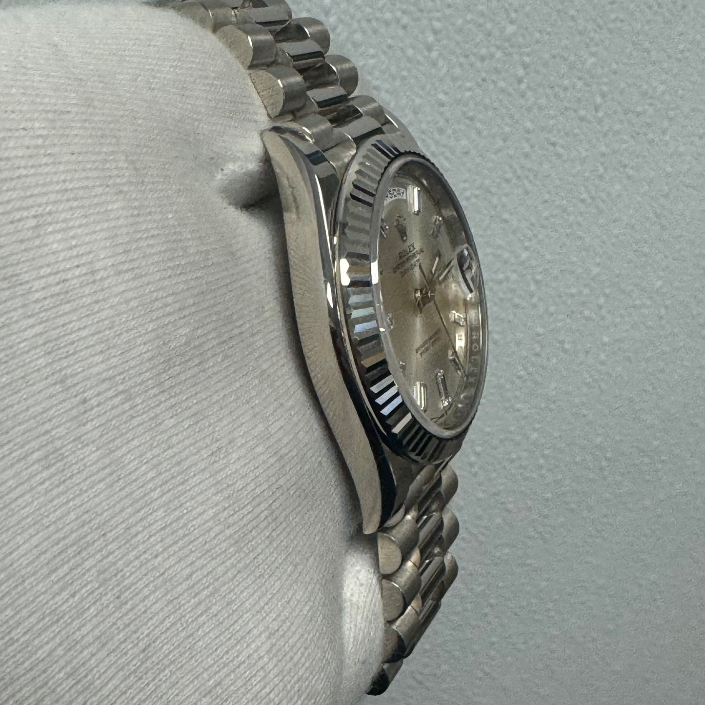 Rolex Day-Date 40mm Silver Dial Watch Ref# 228239