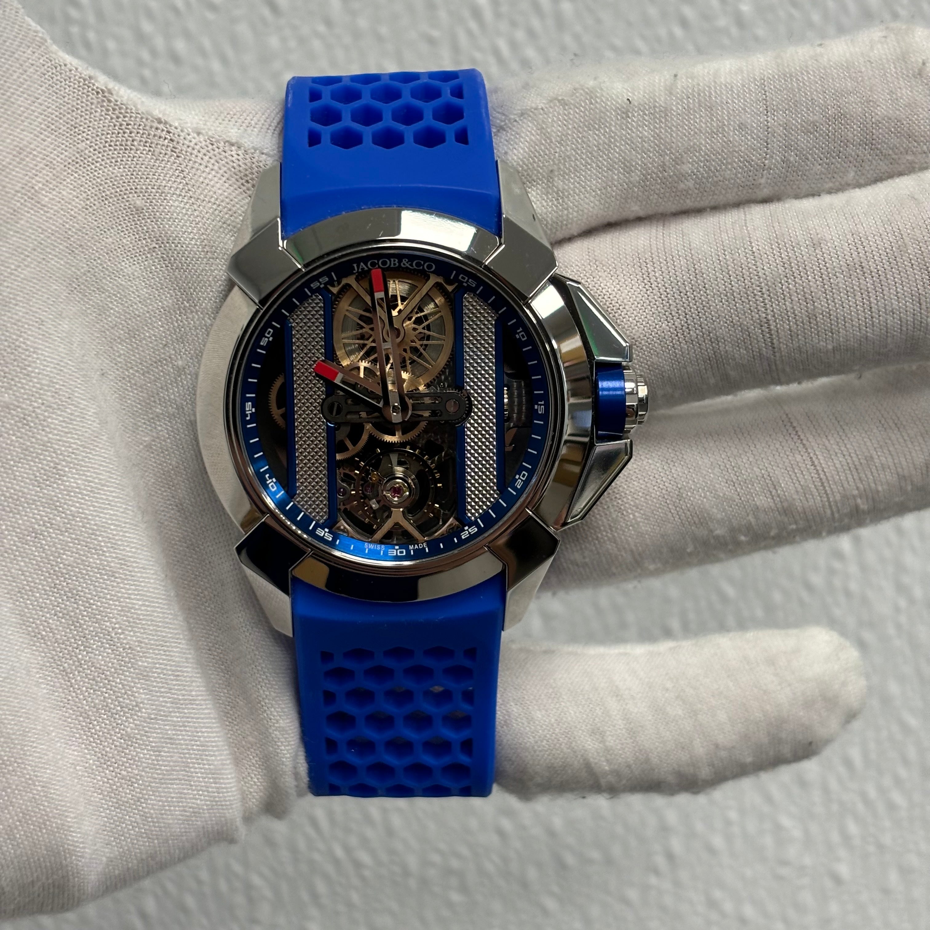 Jacob & Co. Epic X 48.5mm Skeleton Dial Watch Ref# EX120.10.AC.AB