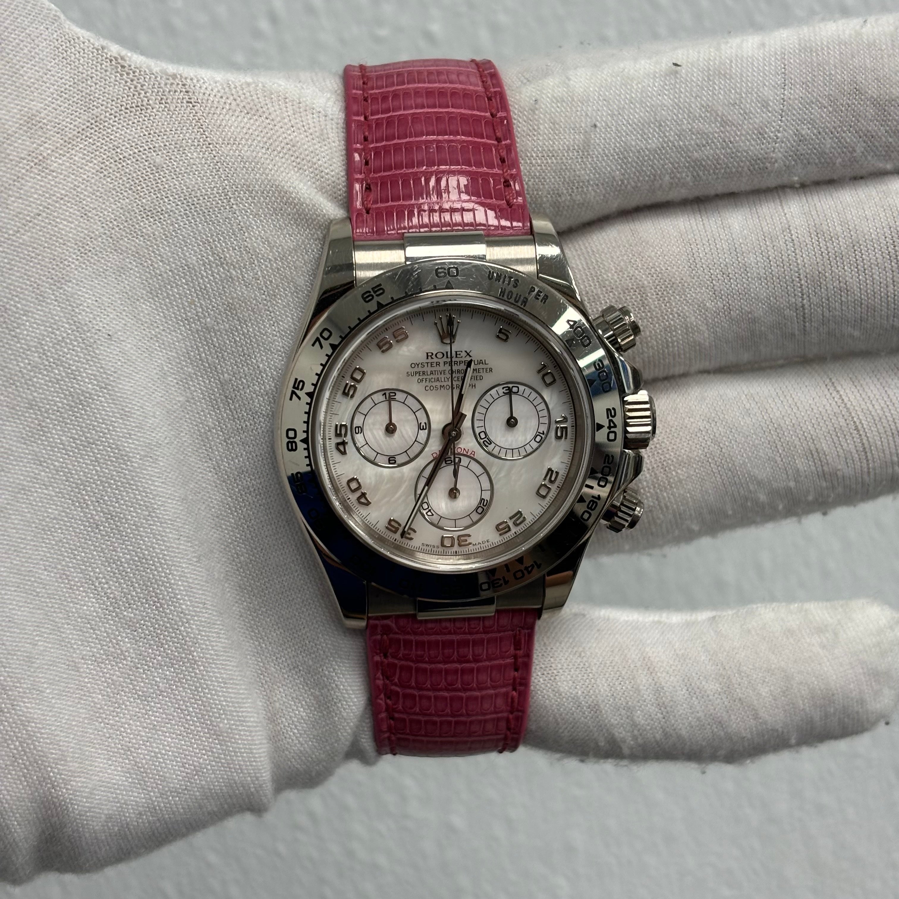 Rolex Daytona 40mm MOP Dial Ref# 116519 - Happy Jewelers Fine Jewelry Lifetime Warranty