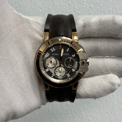 Harry Winston Ocean 44mm Silver Dial Watch Ref# OCEACH44RZ001 - Happy Jewelers Fine Jewelry Lifetime Warranty