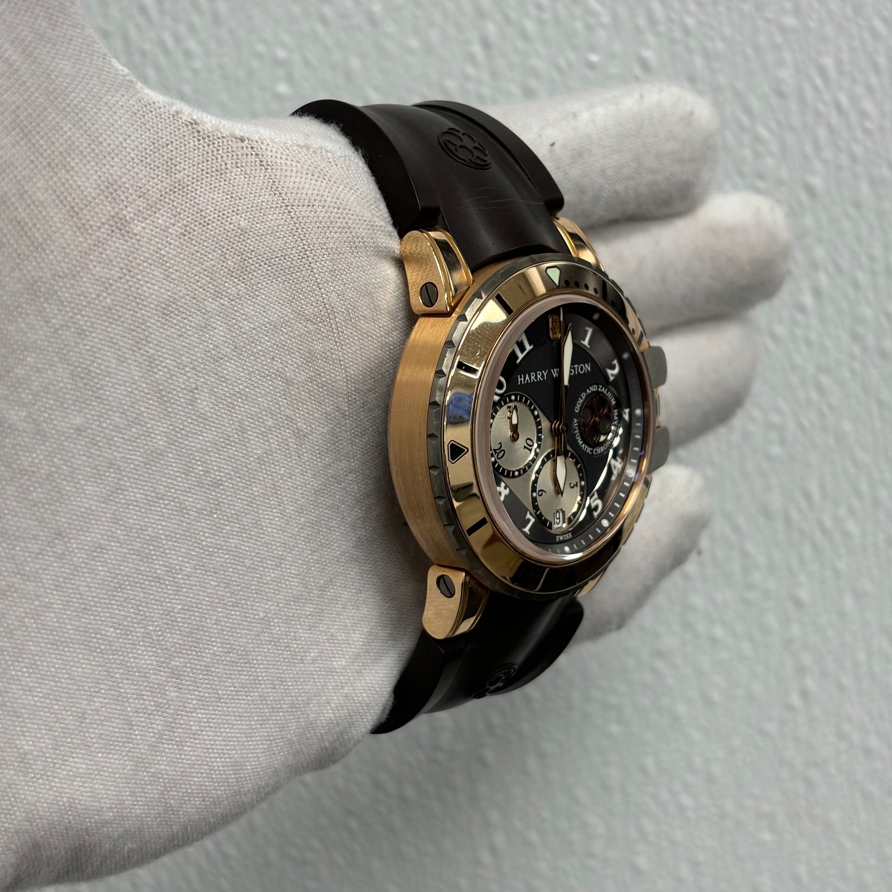 Harry Winston Ocean 44mm Silver Dial Watch Ref# OCEACH44RZ001 - Happy Jewelers Fine Jewelry Lifetime Warranty