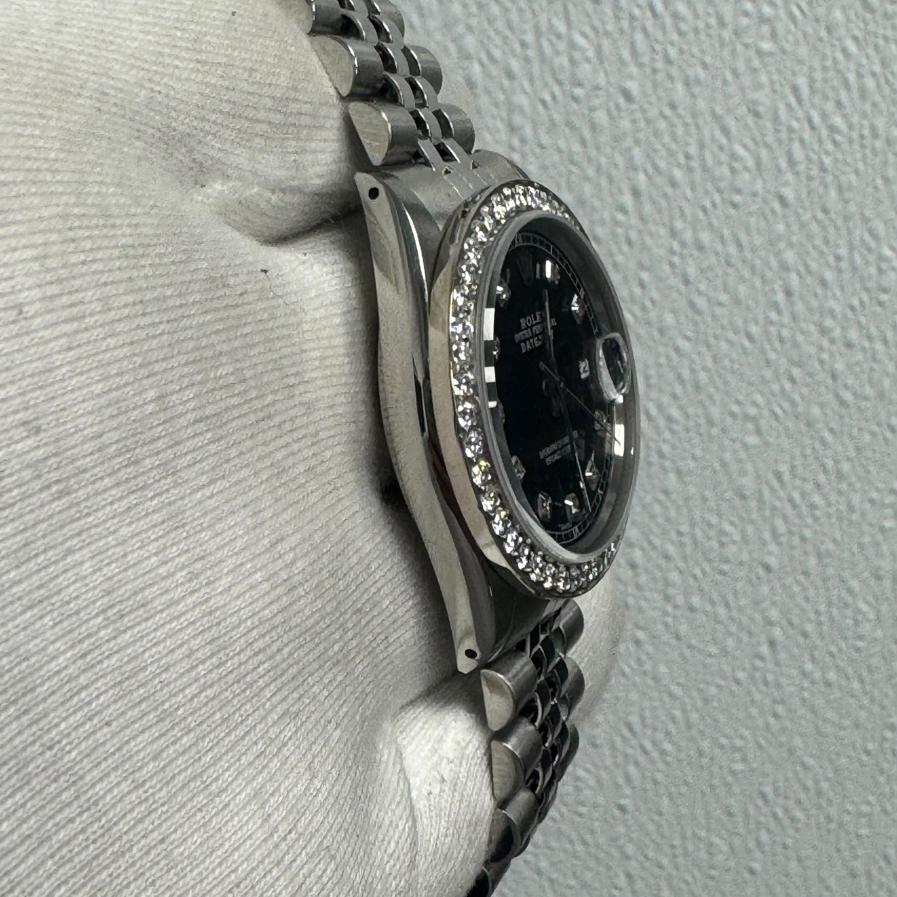 Rolex Datejust 36mm Black Dial Watch Ref# 16030 - Happy Jewelers Fine Jewelry Lifetime Warranty