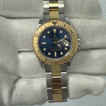 Rolex Lady Yacht Master 29mm Blue Dial Watch Ref# 169623 - Happy Jewelers Fine Jewelry Lifetime Warranty