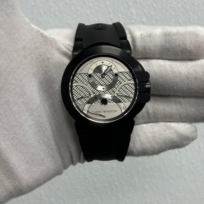 Harry Winston Ocean 44mm Black Dial Watch Ref# OCEACT44ZZ007 - Happy Jewelers Fine Jewelry Lifetime Warranty
