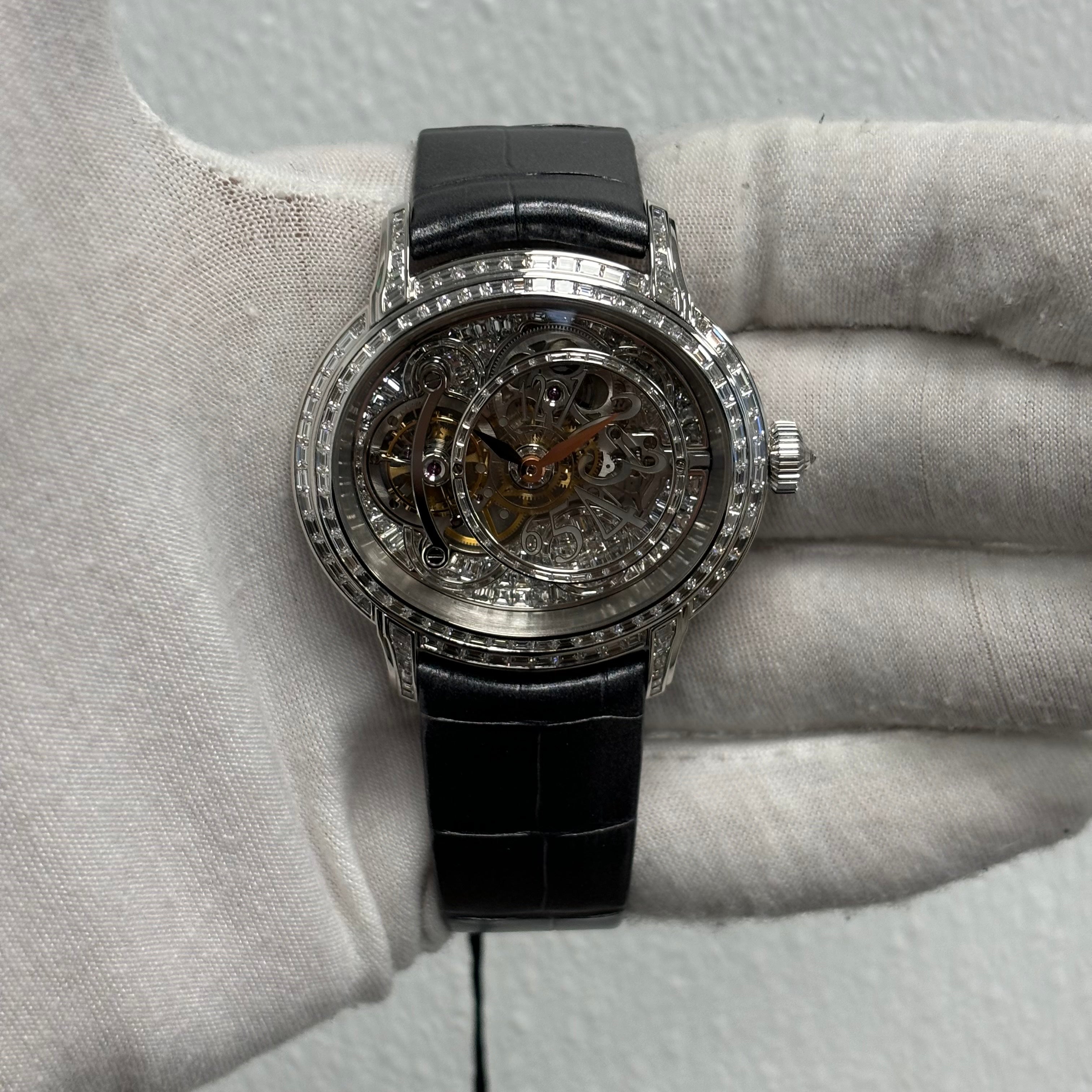 Audemars Piguet Millenary 45mm Skeleton Dial Ref# 26381BC.ZZ.D113CR.01 - Happy Jewelers Fine Jewelry Lifetime Warranty