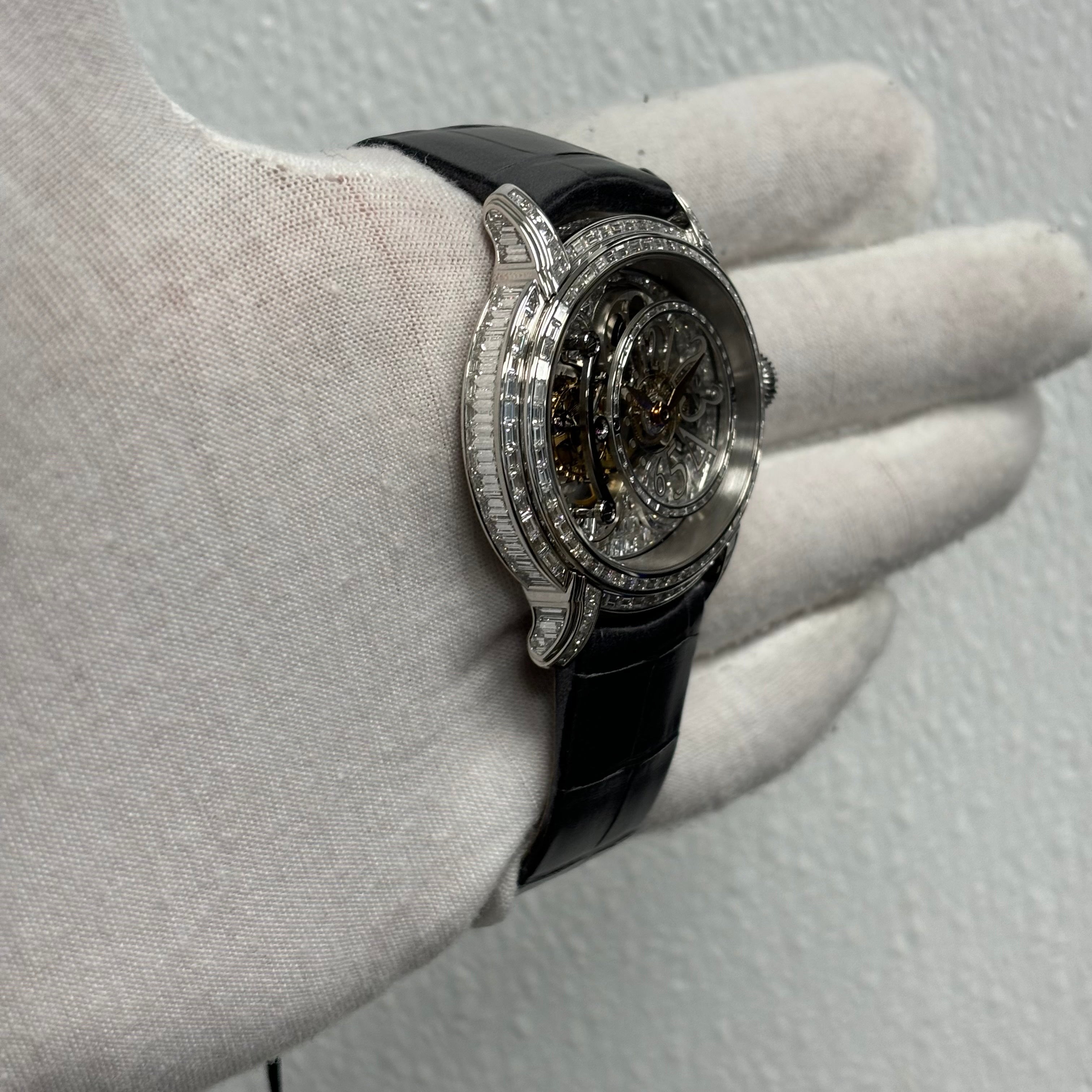 Audemars Piguet Millenary 45mm Skeleton Dial Ref# 26381BC.ZZ.D113CR.01 - Happy Jewelers Fine Jewelry Lifetime Warranty