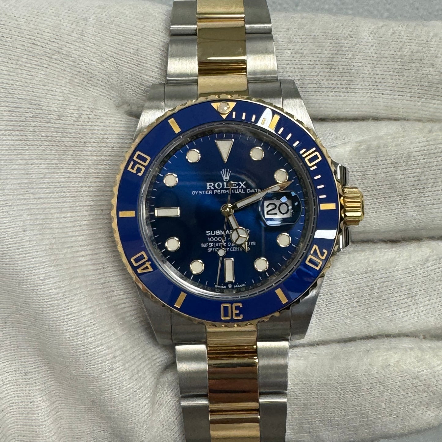 Rolex Submariner 41mm Blue Dial Watch Ref# 126613LB