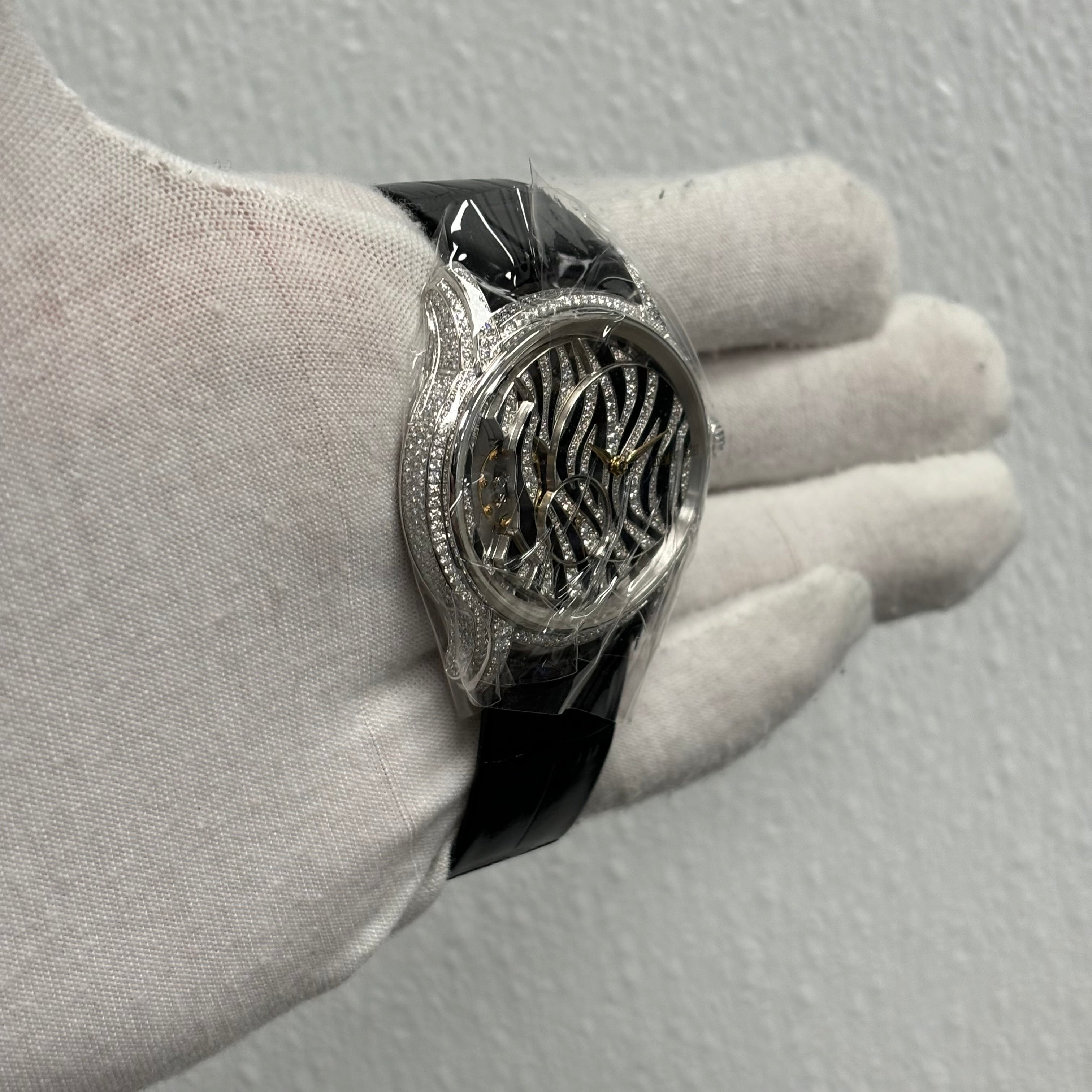 Audemars Piguet Millenary 39.5mm Skeleton Dial Ref# 77249BC.ZZ.A102CR.01 - Happy Jewelers Fine Jewelry Lifetime Warranty