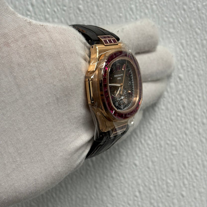 Patek Philippe Nautilus 40.5mm Brown Dial Watch Ref# 5980R-010 - Happy Jewelers Fine Jewelry Lifetime Warranty