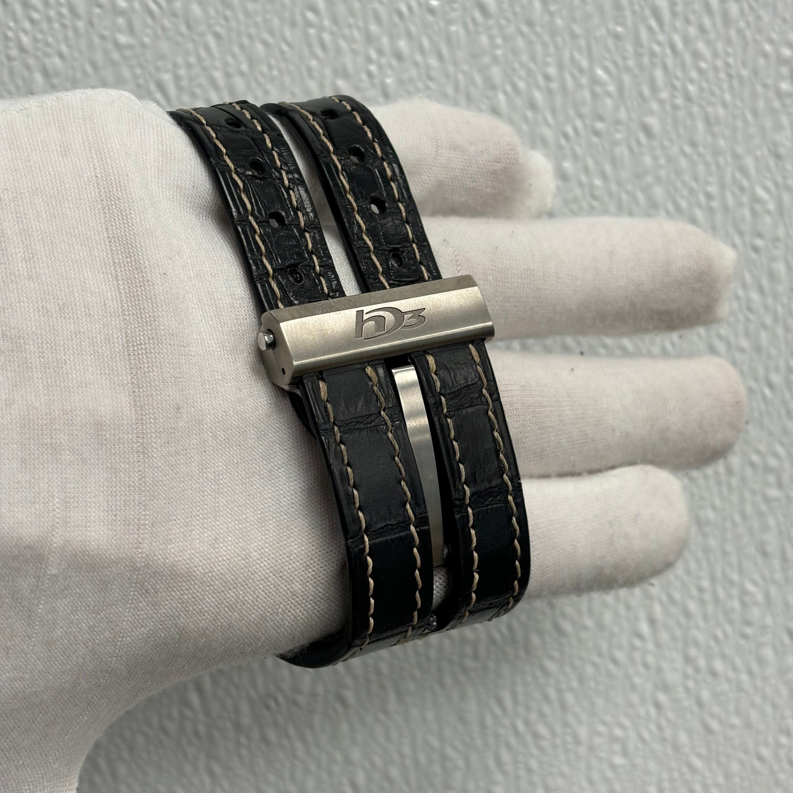 HD3 Idalgo Titanium 43.5mm Openwork Dial Watch - Happy Jewelers Fine Jewelry Lifetime Warranty