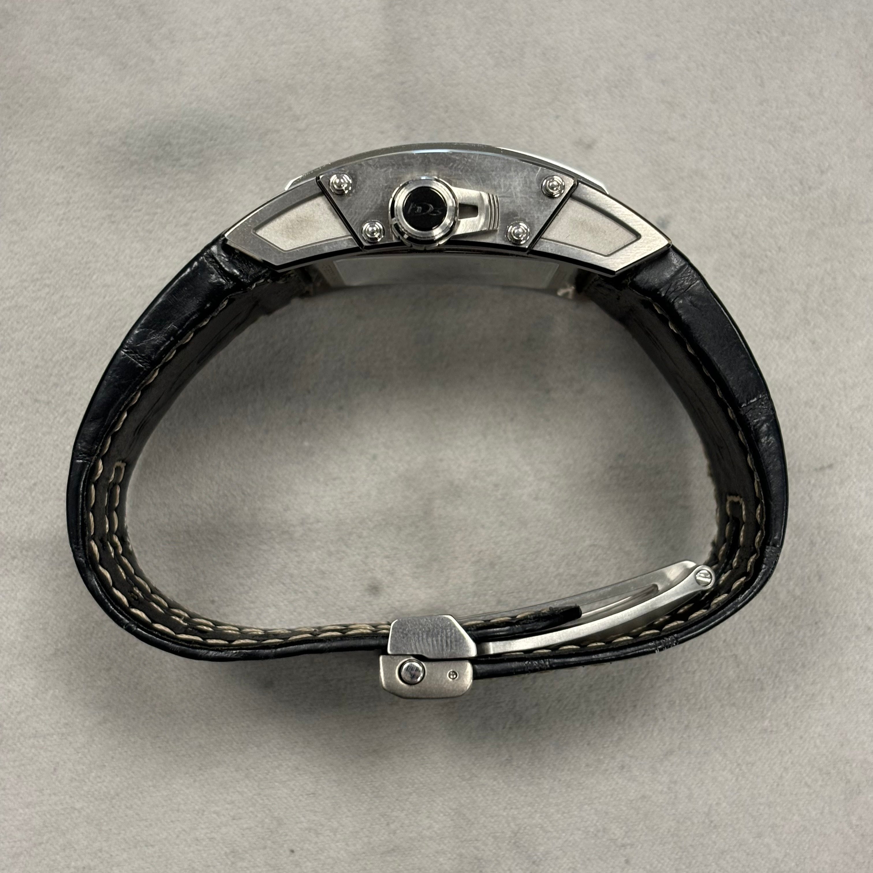 HD3 Idalgo Titanium 43.5mm Openwork Dial Watch - Happy Jewelers Fine Jewelry Lifetime Warranty